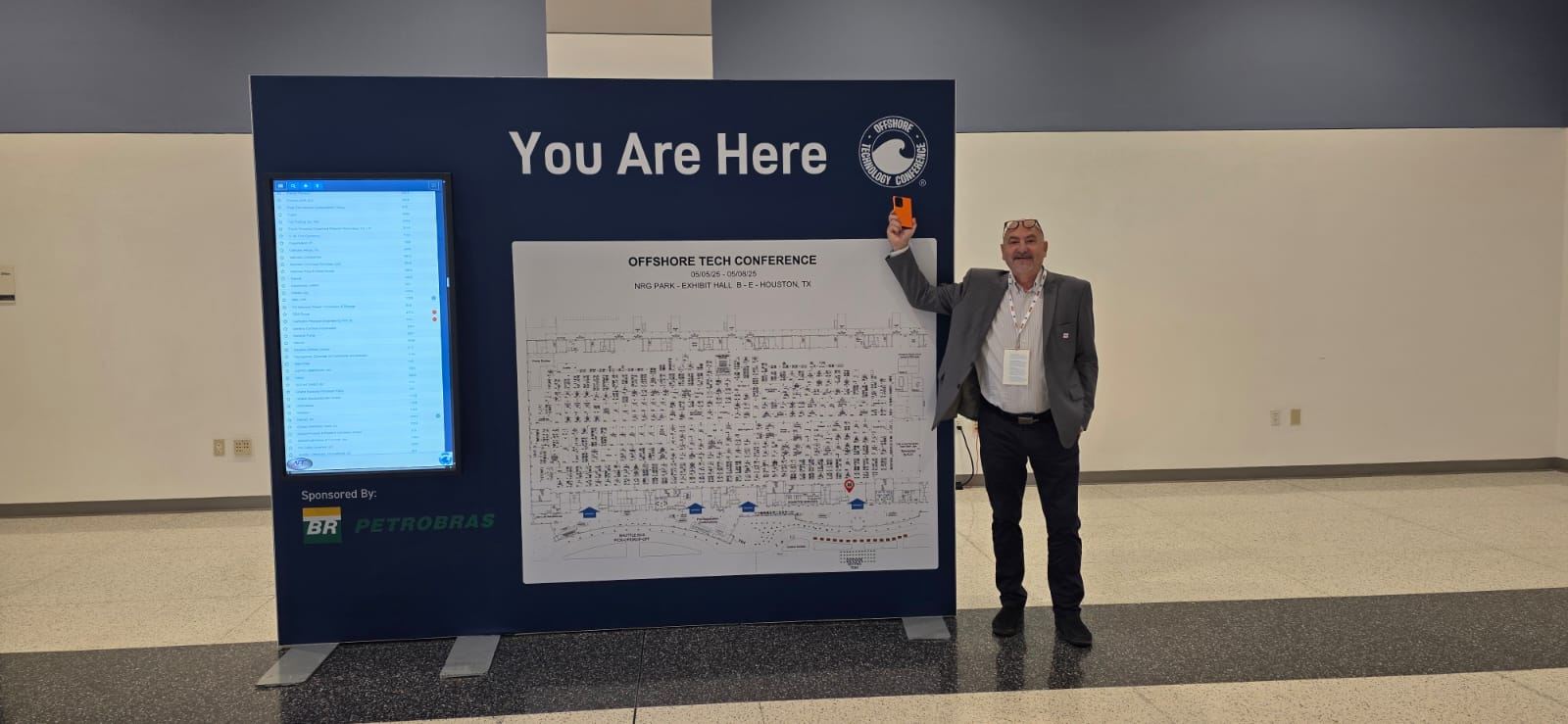 Representante de AICO en la Offshore Technology Conference de Houston
