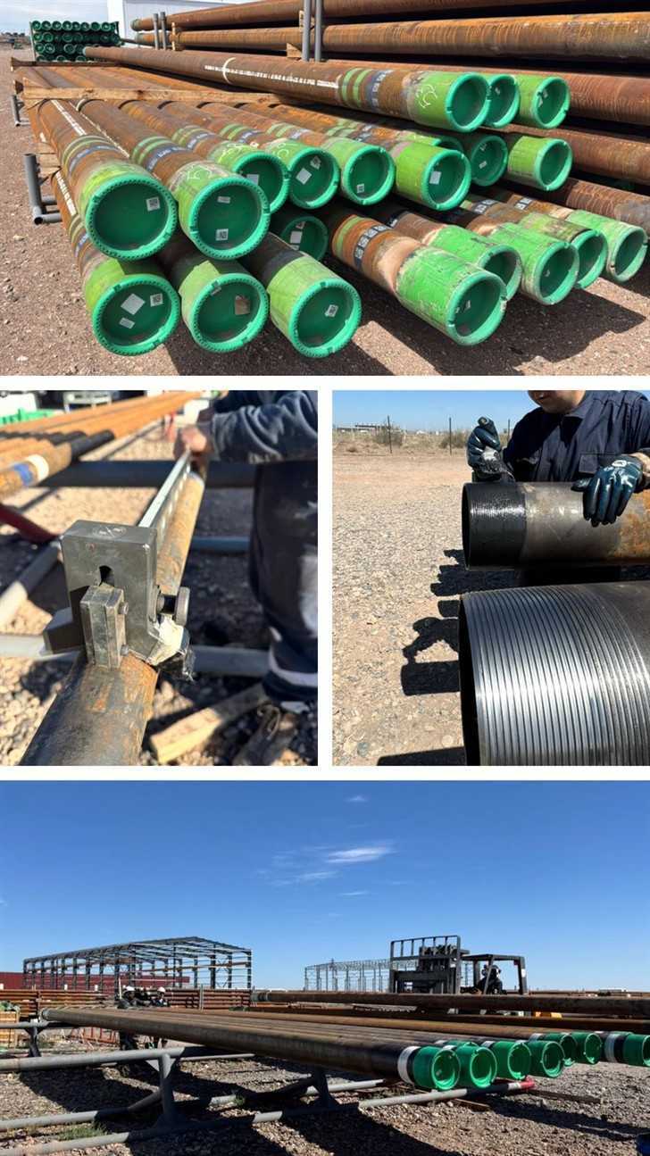 Inspección de casing en playa de tubulares
